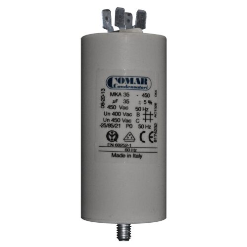 CONDENSATORE MONOFASE MKA 450V 35MF C/CODOLO