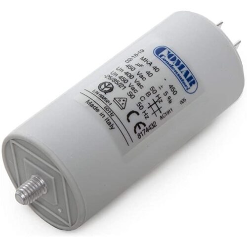 CONDENSATORE MONOFASE MKA 450V 40MF C/CODOLO