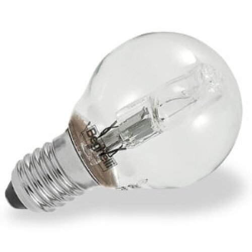 LAMPADA ALOGENA 28W E14 SFERA CHIARA 230V
