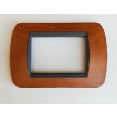 PLACCA LIGHT 3 POSTI  LEGNO  CILIEGIO AMERICANO