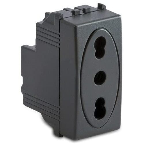 PRESA  2P+T 10-16A BIPASSO  GRIGIO MODO