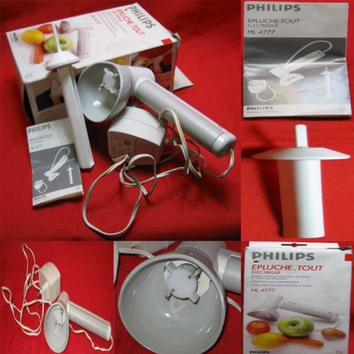 SBUCCIATORE ELETTRICO PHILIPS HL4777 EPLUCHE-TOUT ELECTRIQUE CON ACCESSORI