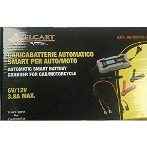 CARICABATTERIE 12V INTELLIGENTE PER AUTO/MOTO