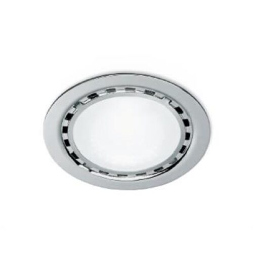 FARETTO CON LAMPADA BISPINA 20W 12V C/VETRO CROMO TF-P/CR FORO D5MM