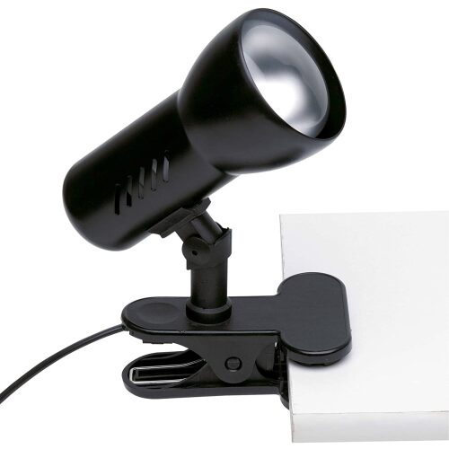 FARETTO SPOT CON PINZA NERO 60W E27