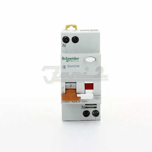 INTERRUTTORE MAGNETOTERMICO DIFFERENZIALE DomC45 1P+N C 10A 30mA Tipo AC